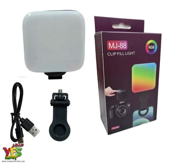 nmvd كشاف تصوير ملون ذكي MJ-88 RGB LED محمول