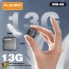 ةىالل ميكروفون تايب سي لاسلكي مزدوج Plokama WM-80 مع عصا يدوية للمقابلات