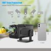 بروجكتور جهاز عرض ذكي محمول Full HD طراز HY320 بنظام Android 11