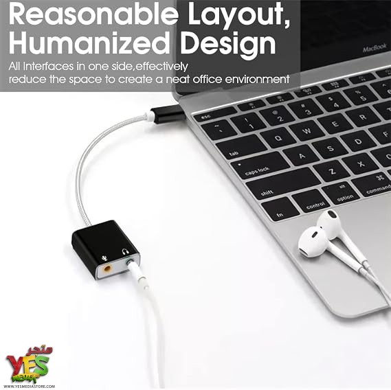 51jR8AKTWHL._AC_SX569_ كرت صوت خارجي USB محول صوت ستيريو وميكروفون
