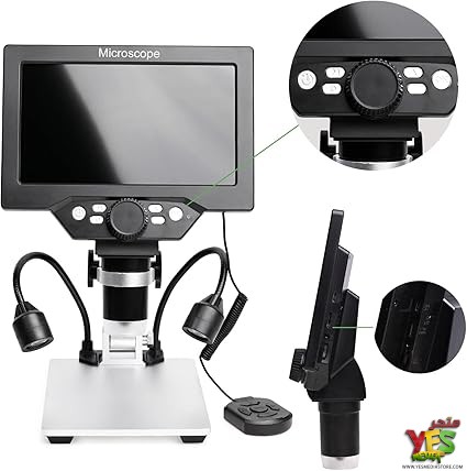 61e5bwtQENL._AC_SX425_ مجهر رقمي إلكتروني B1200 بشاشة LCD مقاس 7 بوصة وتكبير 1200X