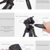 711+HSO9f7L._SY879_ حامل ثلاثي احترافي Jmary KP-2234 ألومنيوم لكاميرات DSLR