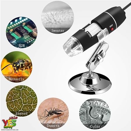 7147LcWg5vL._AC_SY450_ ميكروسكوب مجهر الكتروني رقمي 1000X بمنفذ USB مع 8 مصابيح LED