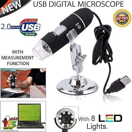 81CleJn3d3L._AC_SY450_ ميكروسكوب مجهر الكتروني رقمي 1000X بمنفذ USB مع 8 مصابيح LED