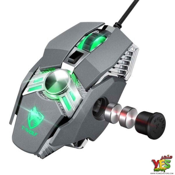 T-WOLF-V10-WARRIOR-GAMING-MOUSE-1-600x600 ماوس الألعاب السلكي T-WOLF V10 Warrior ميكانيكي بـ 7 أزرار