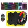طقم جيمنج متكامل 4 في 1 T-WOLF TF240 كيبورد وماوس و سماعة رأس و ماوس باد