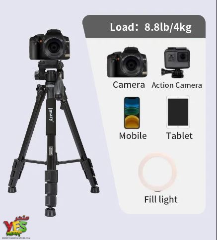 بيسيسيسيسيسيسيسيسيسيسيسيسيسيسيس حامل ثلاثي احترافي Jmary KP-2234 ألومنيوم لكاميرات DSLR