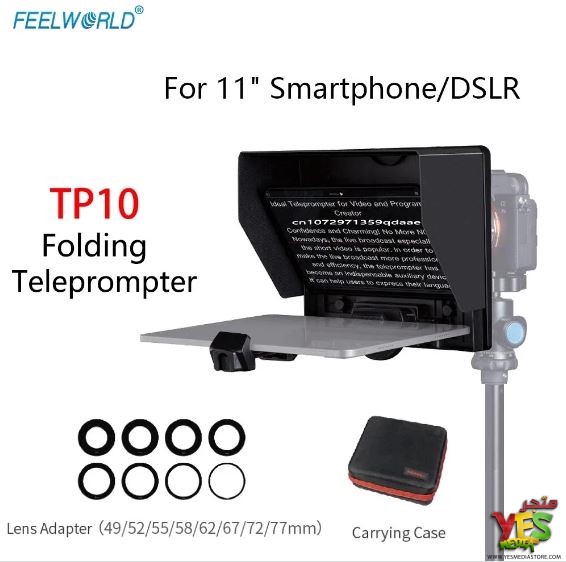 جهاز التلقين اوتوكيو FEELWORLD TP10 المحمول القابل للطي (10 بوصات)