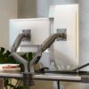 حامل شاشات مزدوج هيدروليكي NB-F160 للشاشات من 17 حتى 27 بوصة