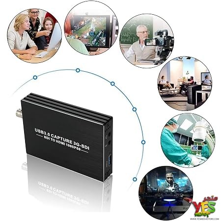 كرت تسجيل والتقاط فيديو بدقة 1080p من SDI إلى USB 3.0