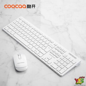 مجموعة لوحة مفاتيح وماوس لاسلكية COOCAA CAS-100 بتقنية 2.4GHz