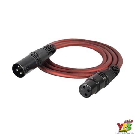 كابل ميكروفون XLR احترافي (ذكر-أنثى) بطول 5 متر كابل ميكروفون XLR احترافي (ذكر-أنثى) بطول 5 متر