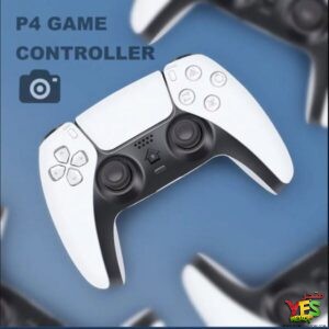 ذراع تحكم لاسلكي للبلايستيشن 4 بتصميم PS5 مع خاصية الاهتزاز والتربو