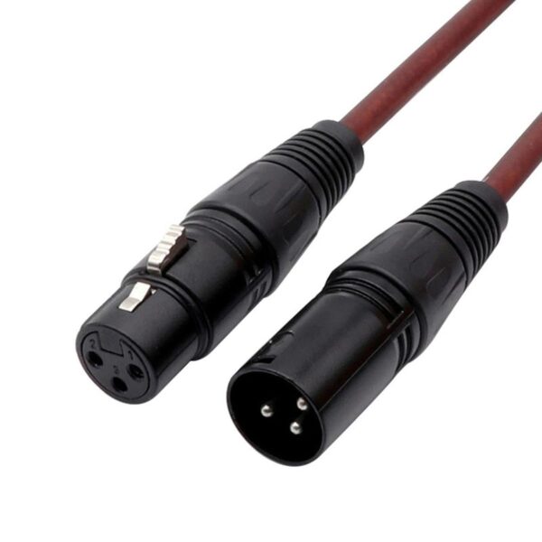 كابل ميكروفون XLR احترافي (ذكر-أنثى) بطول 5 متر كابل ميكروفون XLR احترافي (ذكر-أنثى) بطول 5 متر
