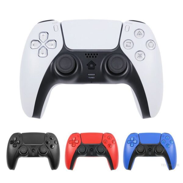 ذراع تحكم لاسلكي للبلايستيشن 4 بتصميم PS5 مع خاصية الاهتزاز والتربو ذراع تحكم لاسلكي للبلايستيشن 4 بتصميم PS5 مع خاصية الاهتزاز والتربو