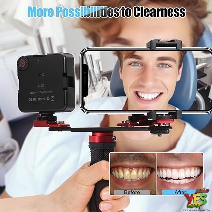 استاند تصوير يدوي مع إضاءة لتصوير  الأسنان