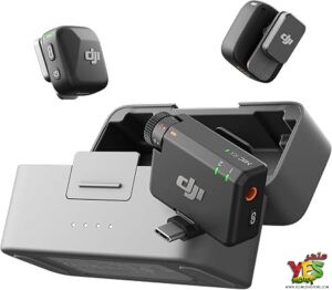 ميكروفون لاسلكي مزدوج DJI Mic Mini مع علبة شحن للاندرويد و الايفون و الكاميرا