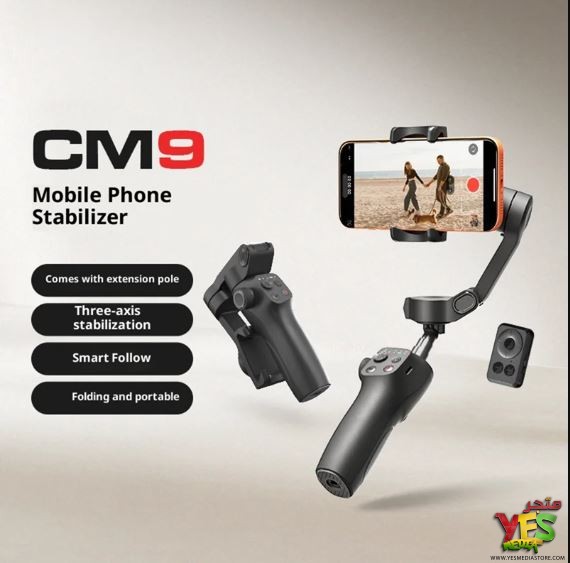مانع اهتزاز وسيلفي للجوال FUNSNAP CM9 ثلاثي المحاور بتقنية الذكاء الاصطناعي